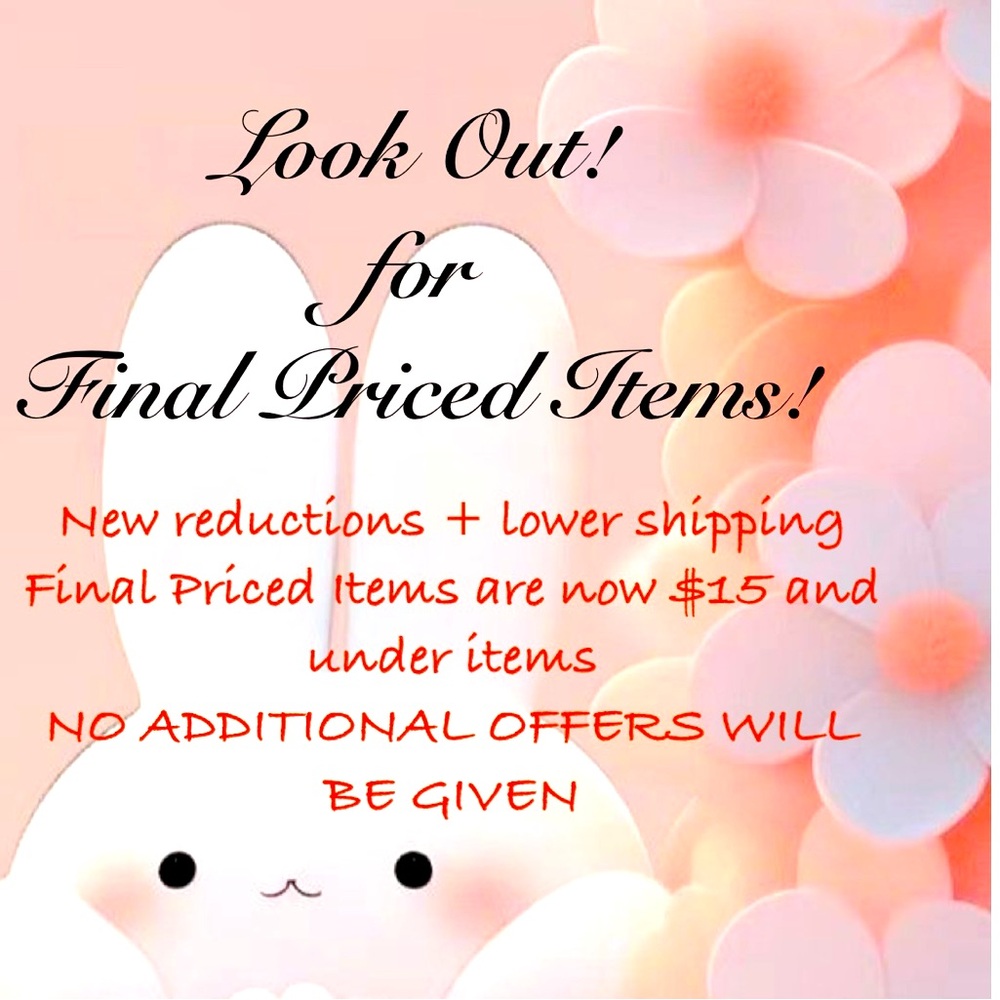 COPY - 💕Look out for FINAL PRICED ITEMS!💕